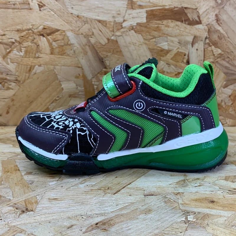 Geox Kinder Marvel Die Hulk-Trainer – Schwarz/Grün