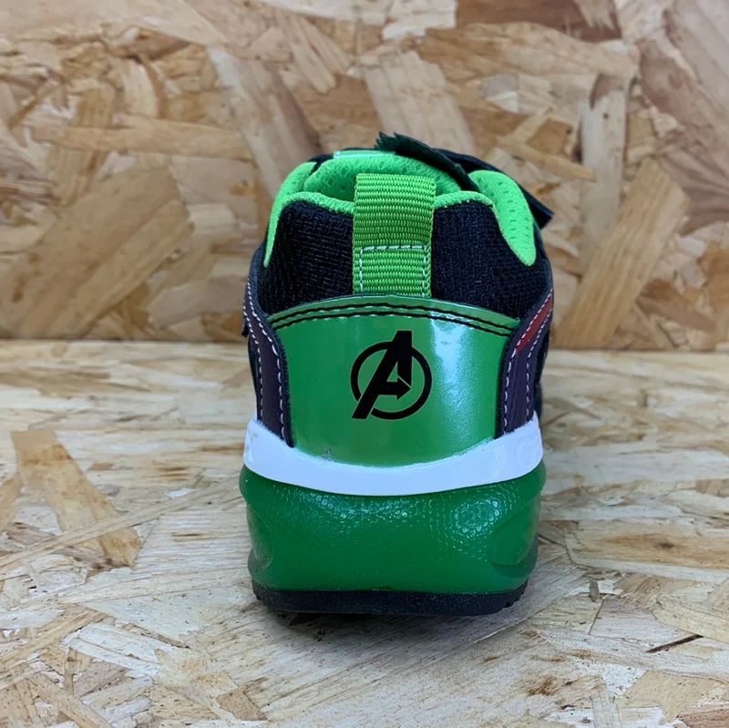 Geox Kinder Marvel Die Hulk-Trainer – Schwarz/Grün