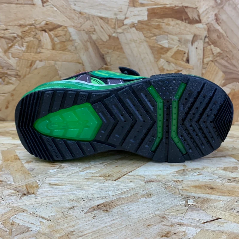 Geox Kinder Marvel Die Hulk-Trainer – Schwarz/Grün