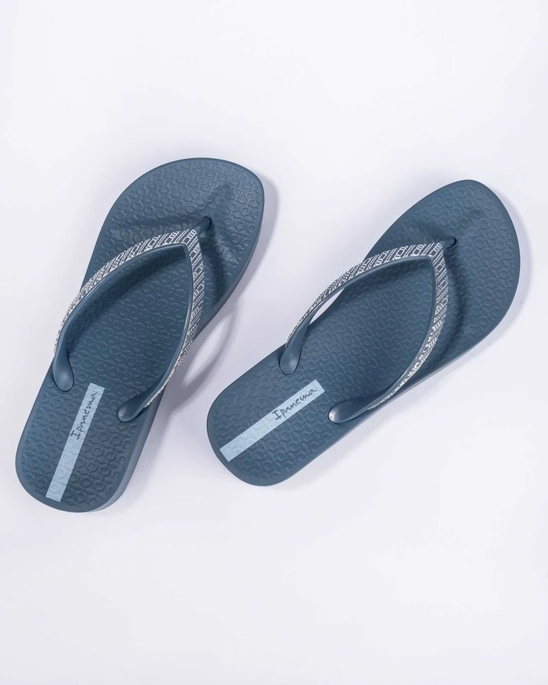 Ipanema Damen Mesh Wedge Links Sandalen – Blau
