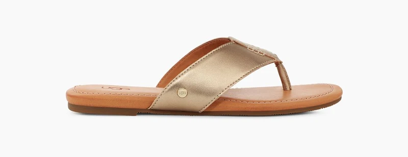 UGG Damen Carey Flip Flop – Gold Metallic
