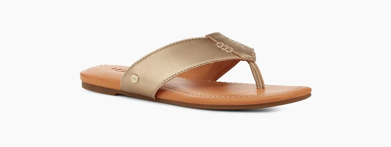 UGG Damen Carey Flip Flop – Gold Metallic