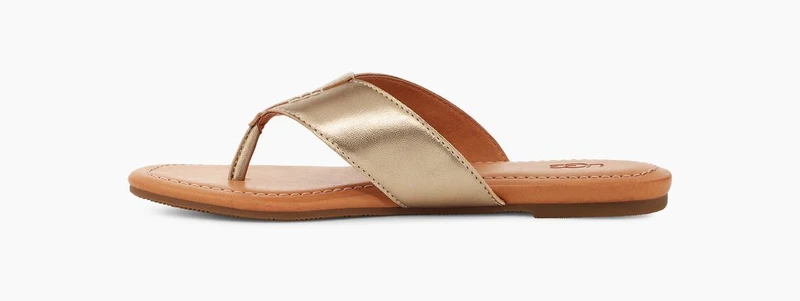 UGG Damen Carey Flip Flop – Gold Metallic