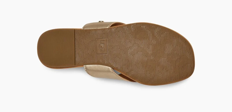UGG Damen Carey Flip Flop – Gold Metallic