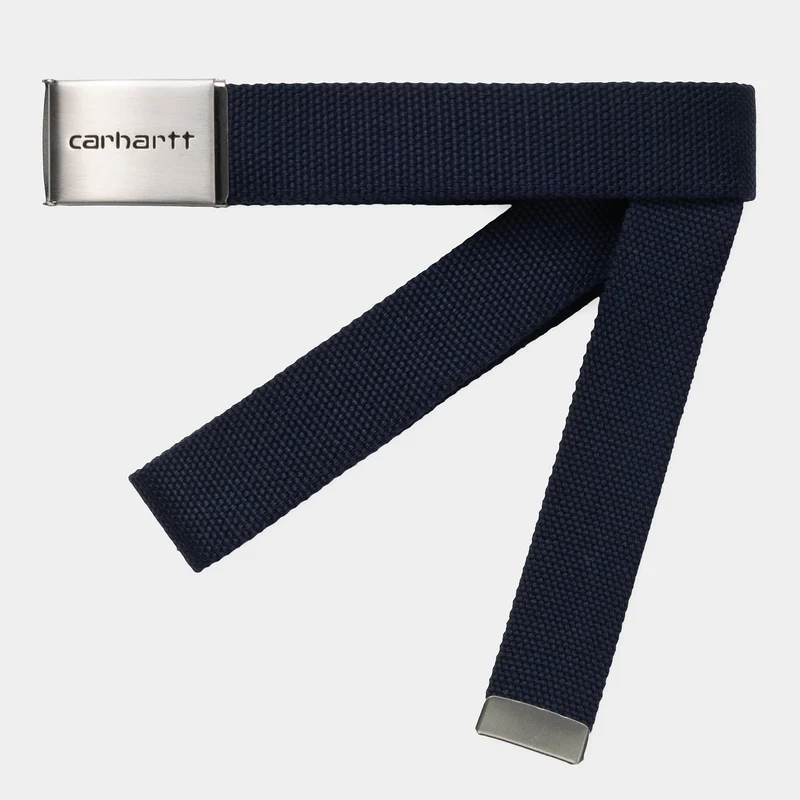 Carhartt WIP Unisex-Chrom-Clip-Gürtel – Dunkelblau