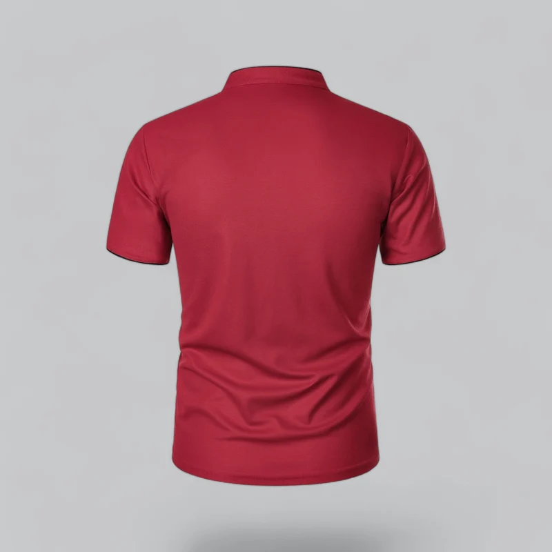 Fionn | Herren Poloshirt mit Stehkragen Kurzarm