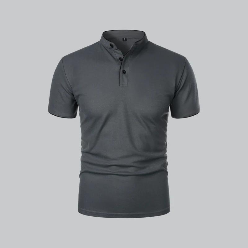Fionn | Herren Poloshirt mit Stehkragen Kurzarm