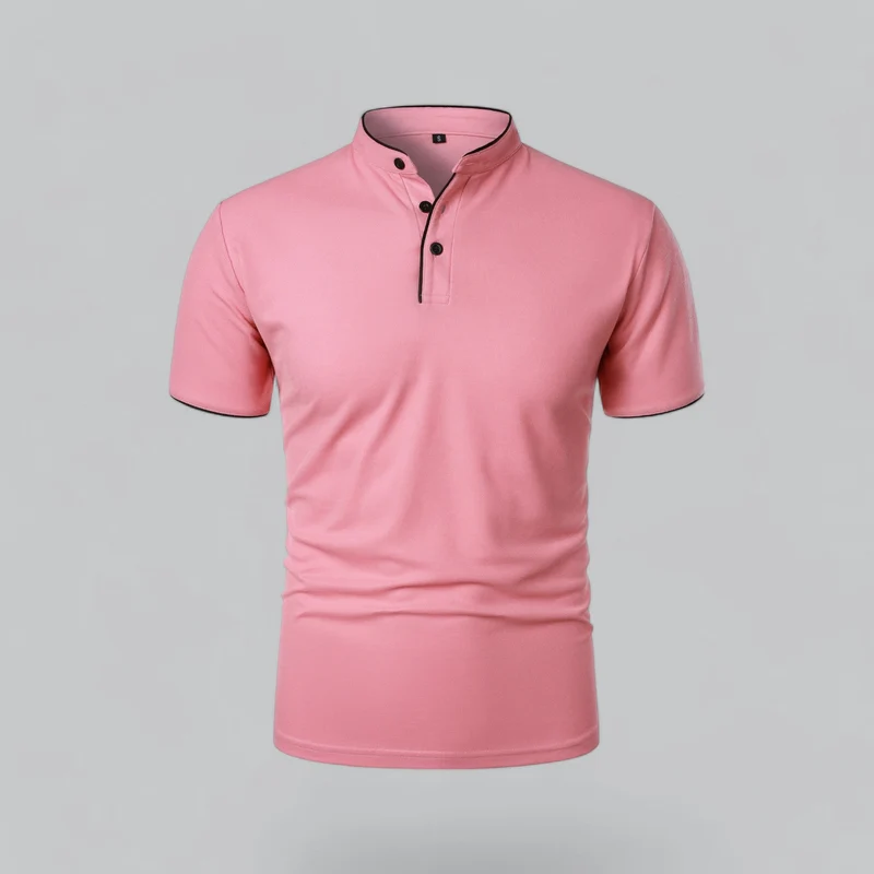 Fionn | Herren Poloshirt mit Stehkragen Kurzarm