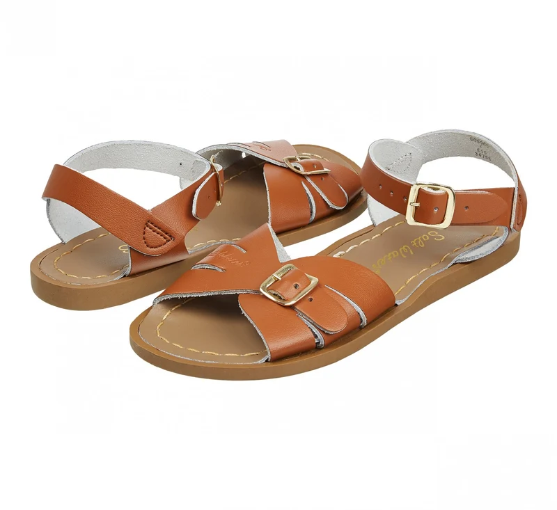 Salt Water Sandals Klassische Damen-Sandalen – Hellbraun