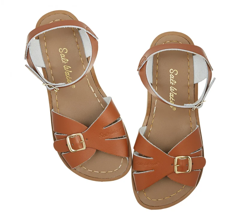 Salt Water Sandals Klassische Damen-Sandalen – Hellbraun