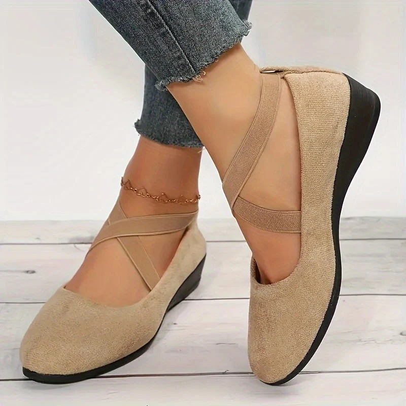Cyrena | Damen Keilpumps mit Kreuzriemen