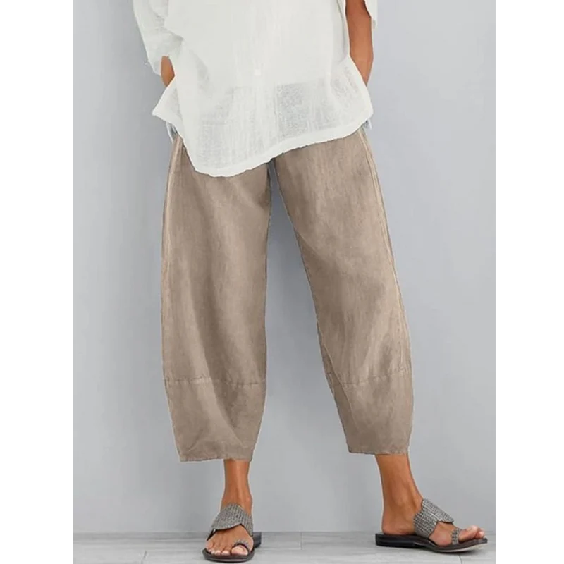 Galina | Damen Haremshose Weite Pumphose Elastischer Bund