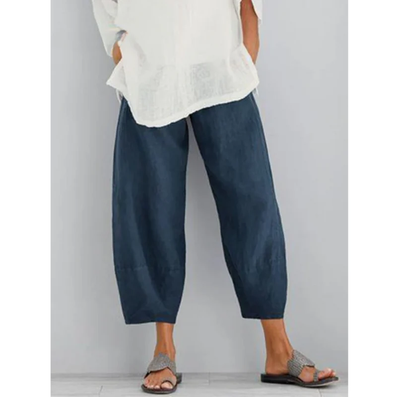 Galina | Damen Haremshose Weite Pumphose Elastischer Bund