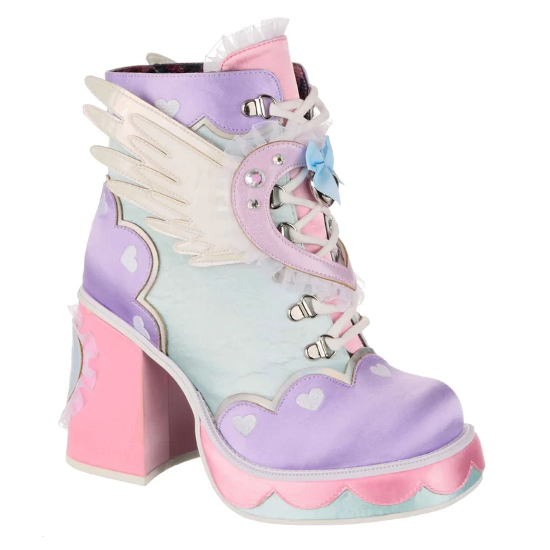 Irregular Choice Damen Heart Way There High Heels – Lila