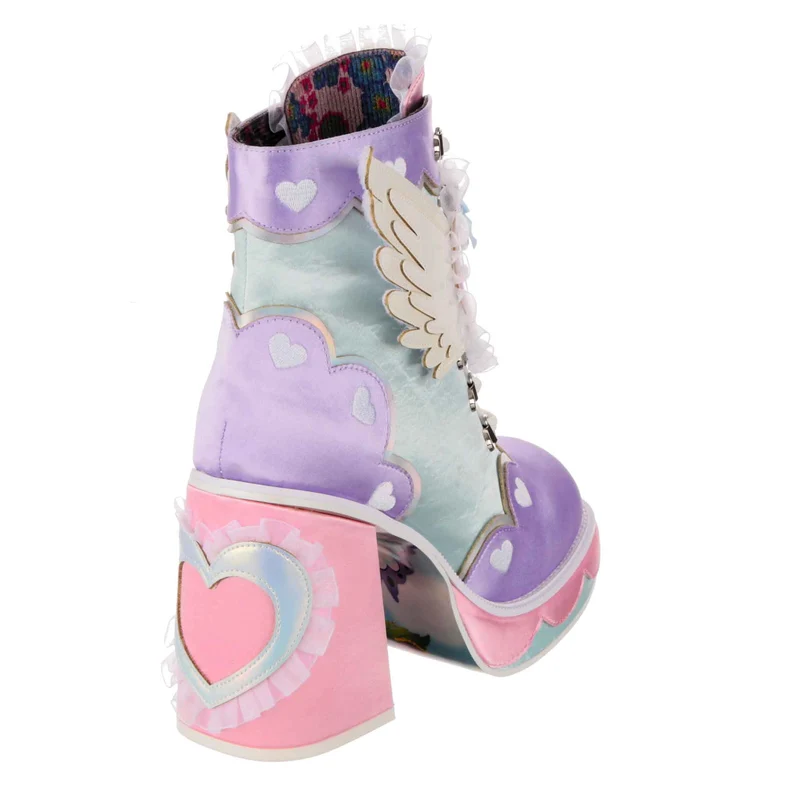 Irregular Choice Damen Heart Way There High Heels – Lila