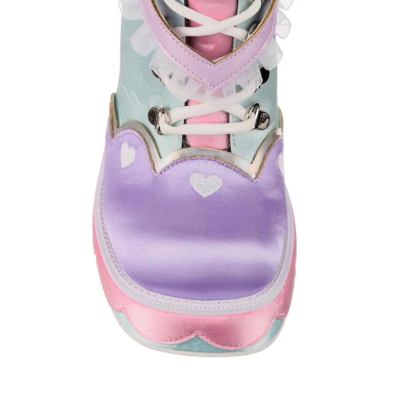 Irregular Choice Damen Heart Way There High Heels – Lila