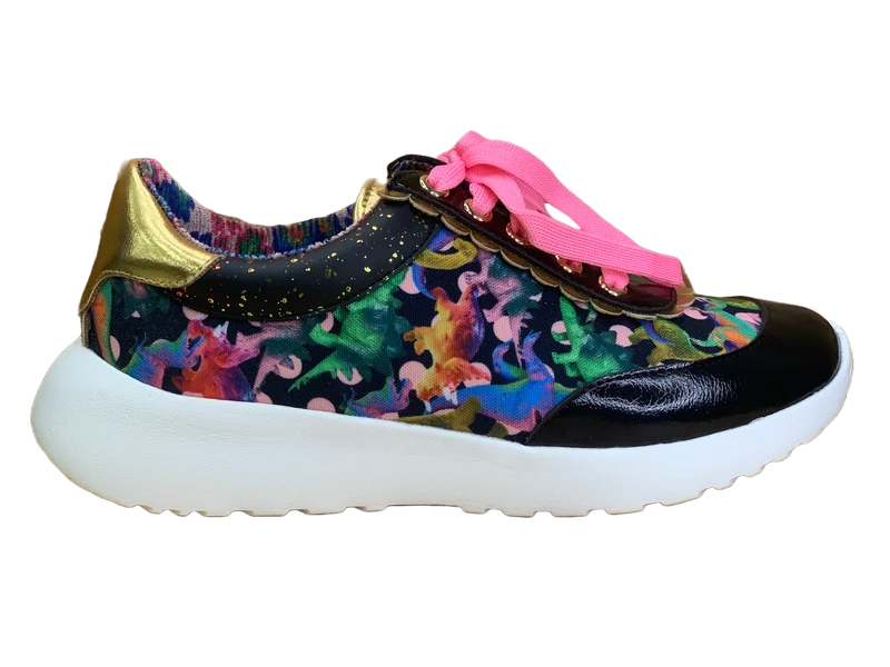Irregular Choice Good Chives-Trainer für Damen – Schwarz
