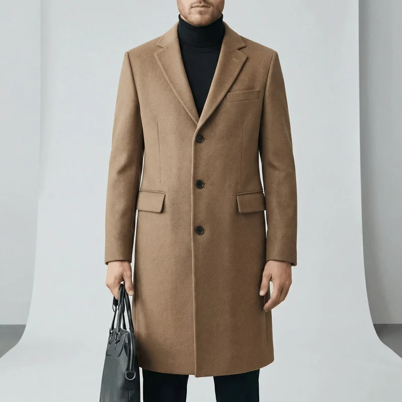 Herrenmantel Mit Knopfleiste - Phoenix