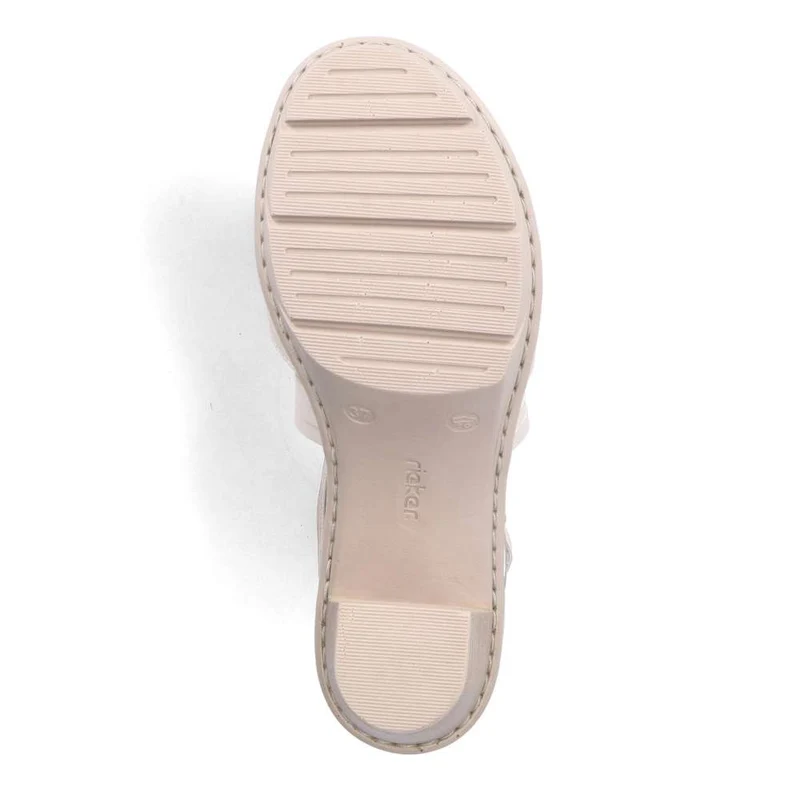 Rieker Modische High-Heel-Sandale für Damen – Beige