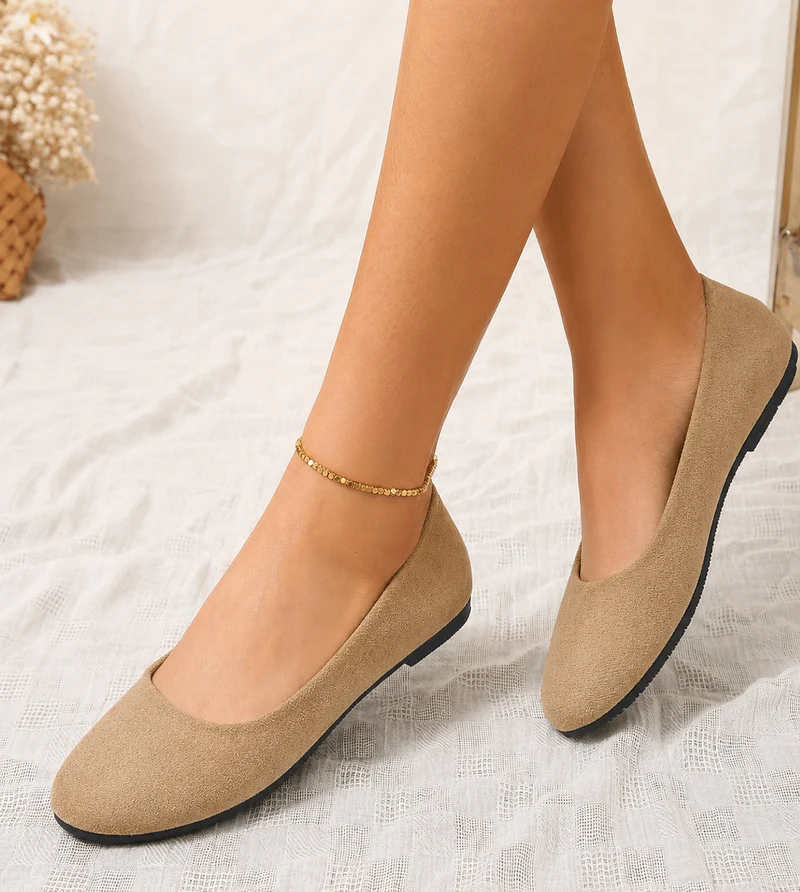 Liselotte | Damen Ballerinas Slip-On Runde Kappe