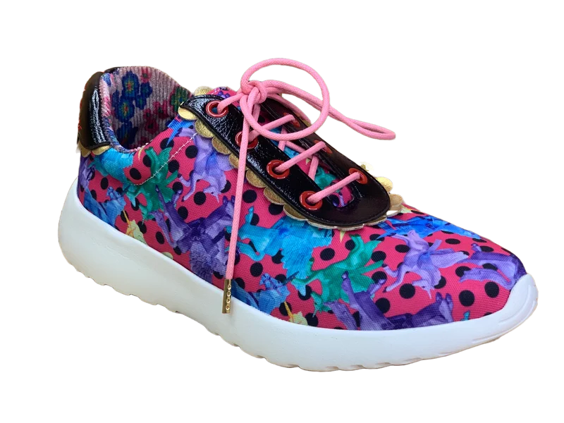 Irregular Choice Damen Green Fingers Trainer – Rosa