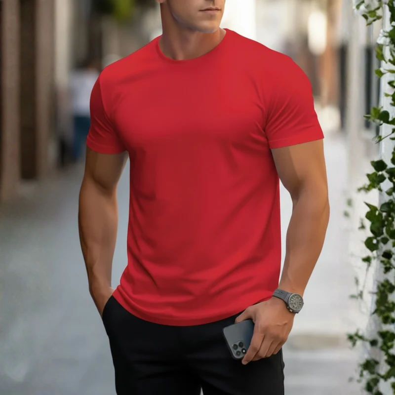 Fabian | Herren Rundhals T-Shirt Slim Fit Kurzarm