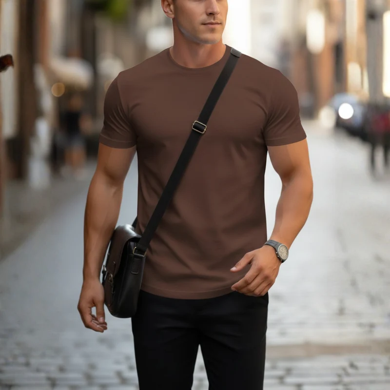 Fabian | Herren Rundhals T-Shirt Slim Fit Kurzarm
