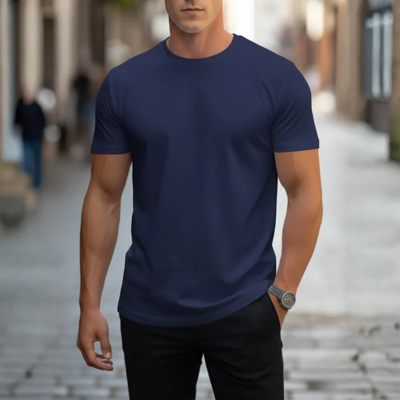 Fabian | Herren Rundhals T-Shirt Slim Fit Kurzarm