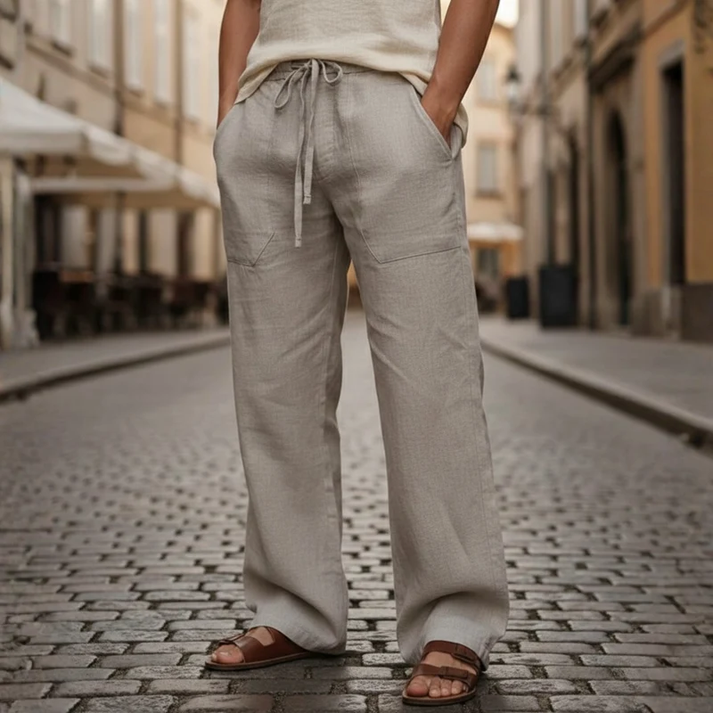 Orsino | Herren Weite Schlupfhose mit Kordelzug