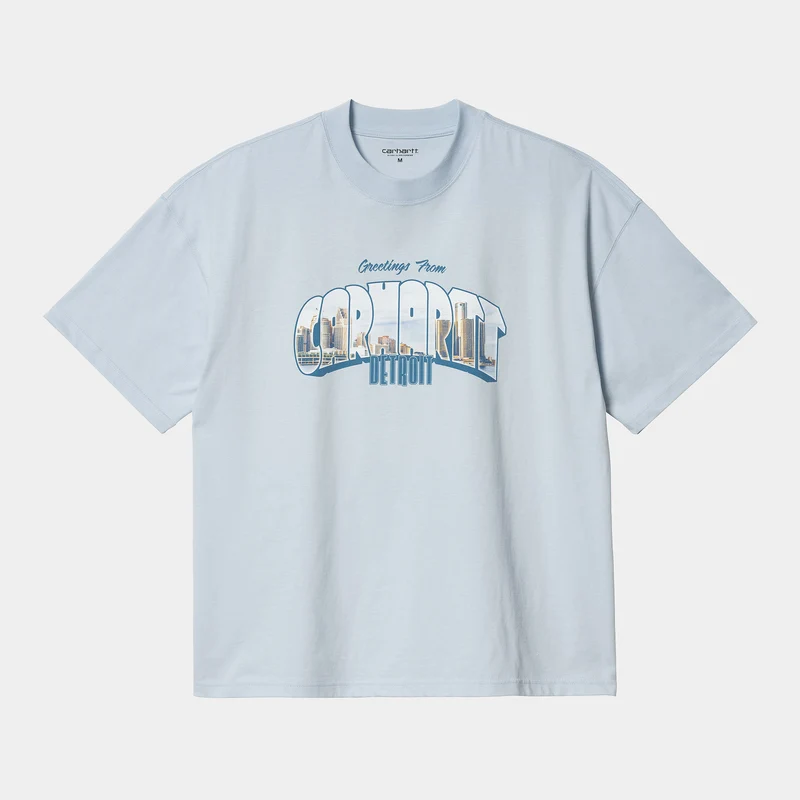Carhartt WIP Herren Greetings Kurzarm-T-Shirt – Ikarus