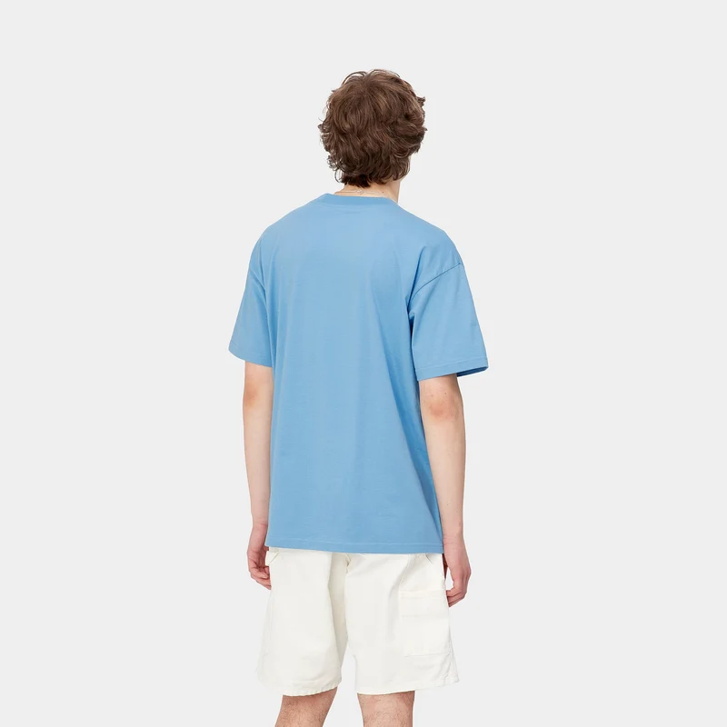 Carhartt WIP Herren Vacanze Kurzarm-T-Shirt – Piscine