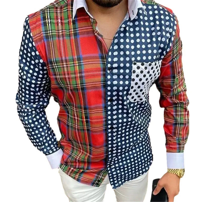 Floriano | Herren Langarm Hemd mit Blumenmuster