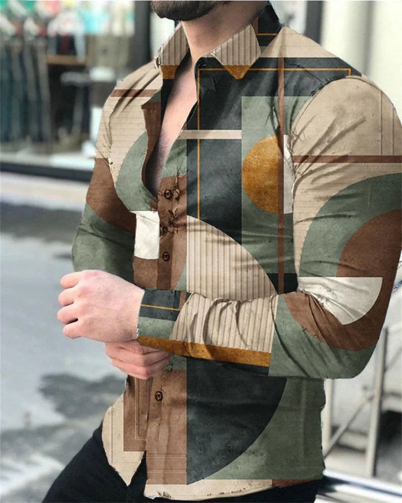 Floriano | Herren Langarm Hemd mit Blumenmuster