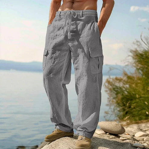Kilian | Herren Cargo Hose mit Kordelzug und Seitentaschen