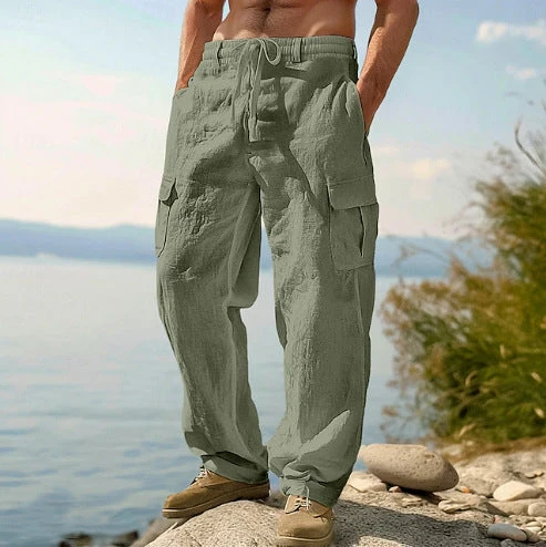 Kilian | Herren Cargo Hose mit Kordelzug und Seitentaschen