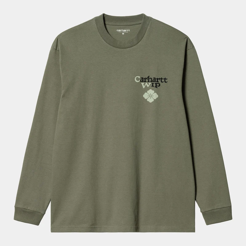 Carhartt WIP Herren Buffalo Langarm-T-Shirt – Salvia
