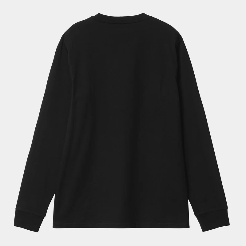 Carhartt WIP Herren Base Langarm-T-Shirt – Schwarz