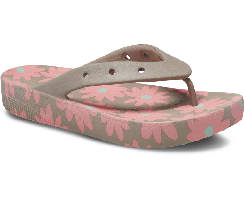 Crocs Unisex Classic Plateau Retro Flip Flop – Mehrfarbig
