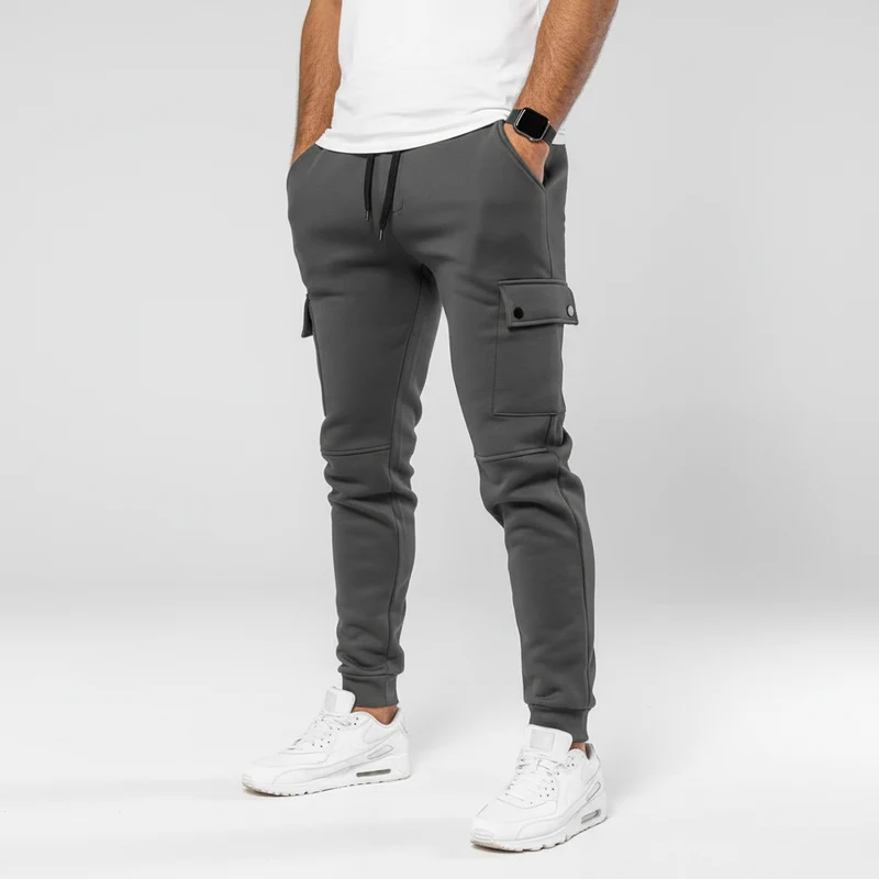 Cropped Jogginghose Mit Tasche - Rene