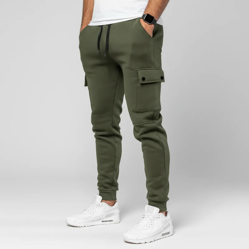 Cropped Jogginghose Mit Tasche - Rene