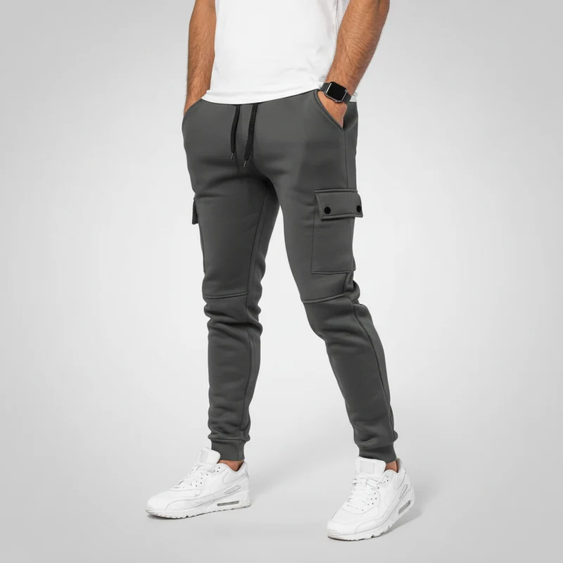 Cropped Jogginghose Mit Tasche - Rene