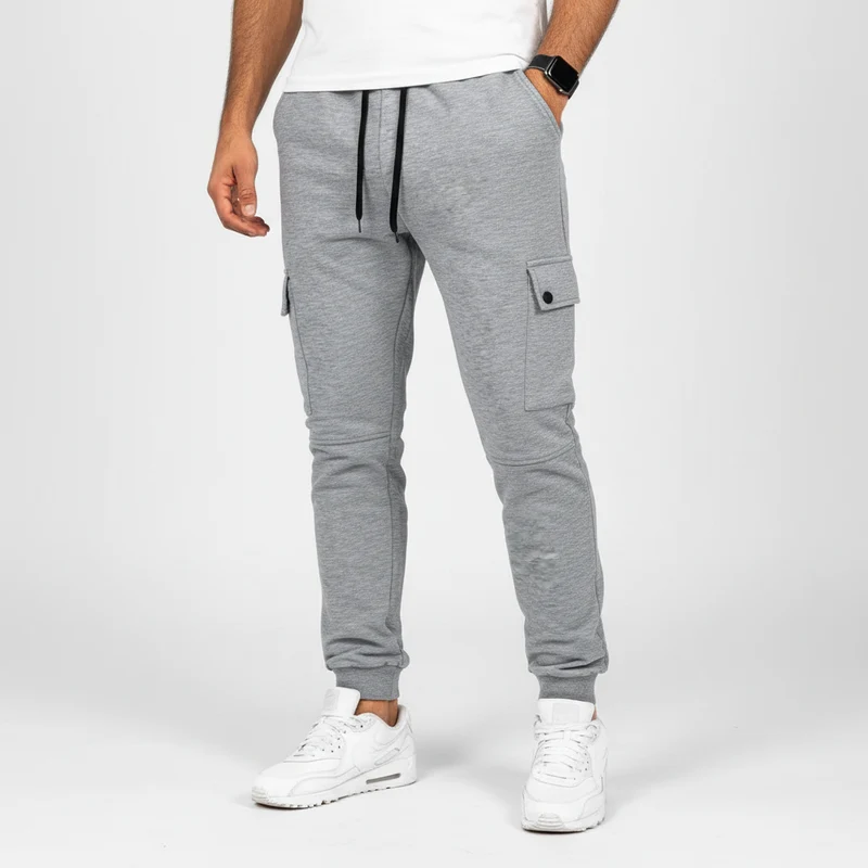 Cropped Jogginghose Mit Tasche - Rene