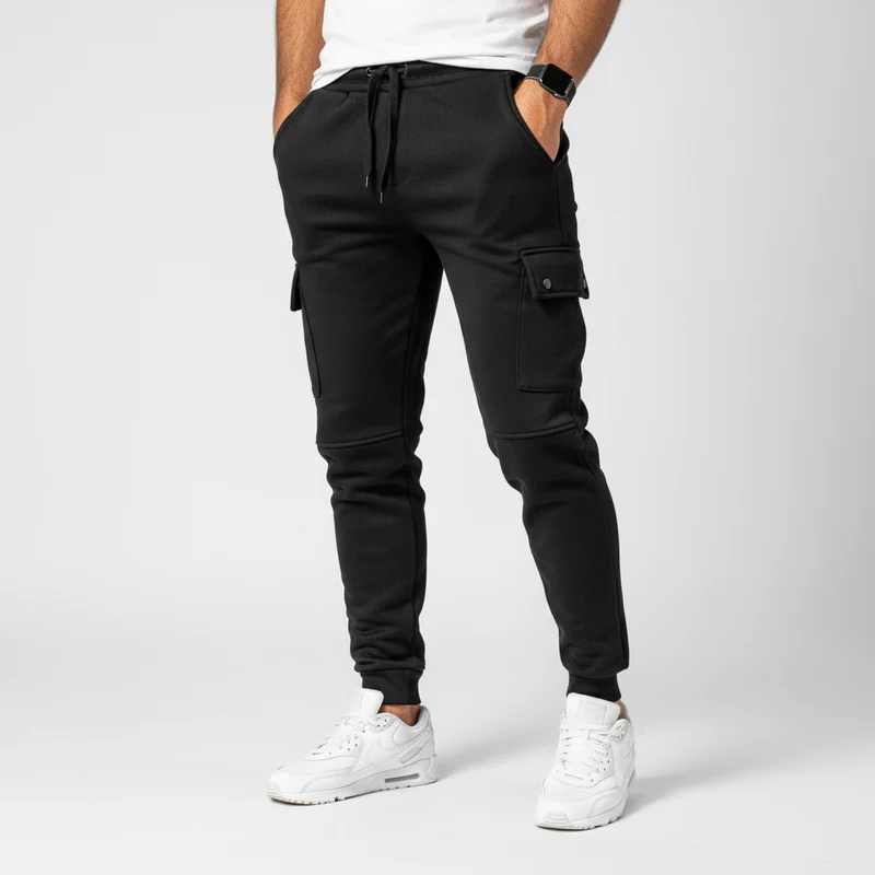 Cropped Jogginghose Mit Tasche - Rene