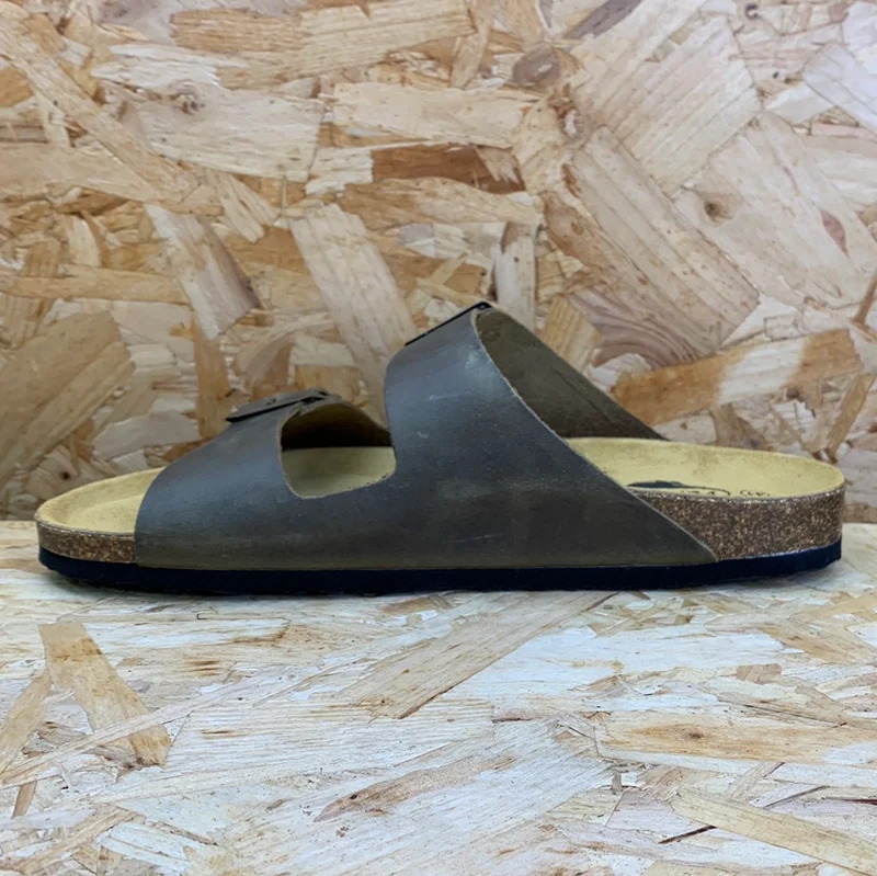 Plakton Herren Malaga Apure Ledersandale – Khaki