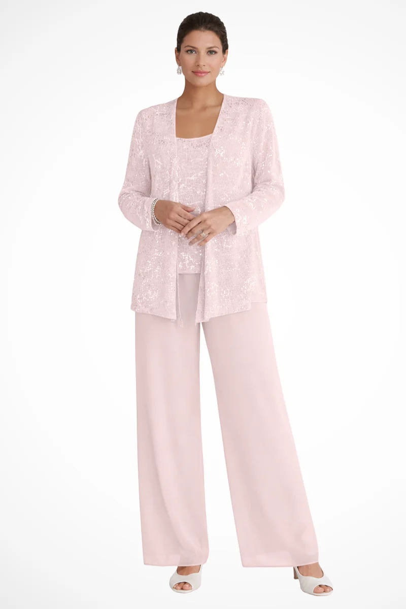 Cassiopeia | Damen Pailletten Anzug Set