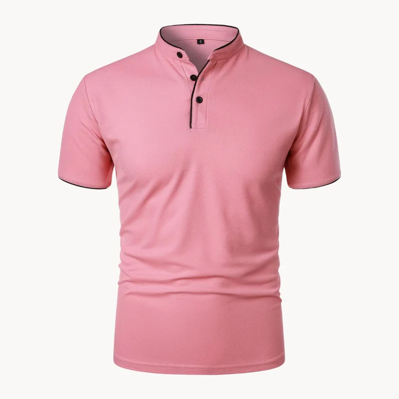 Percival | Herren Poloshirt mit Stehkragen Kurzarm