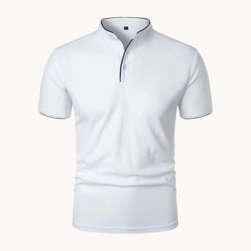 Percival | Herren Poloshirt mit Stehkragen Kurzarm