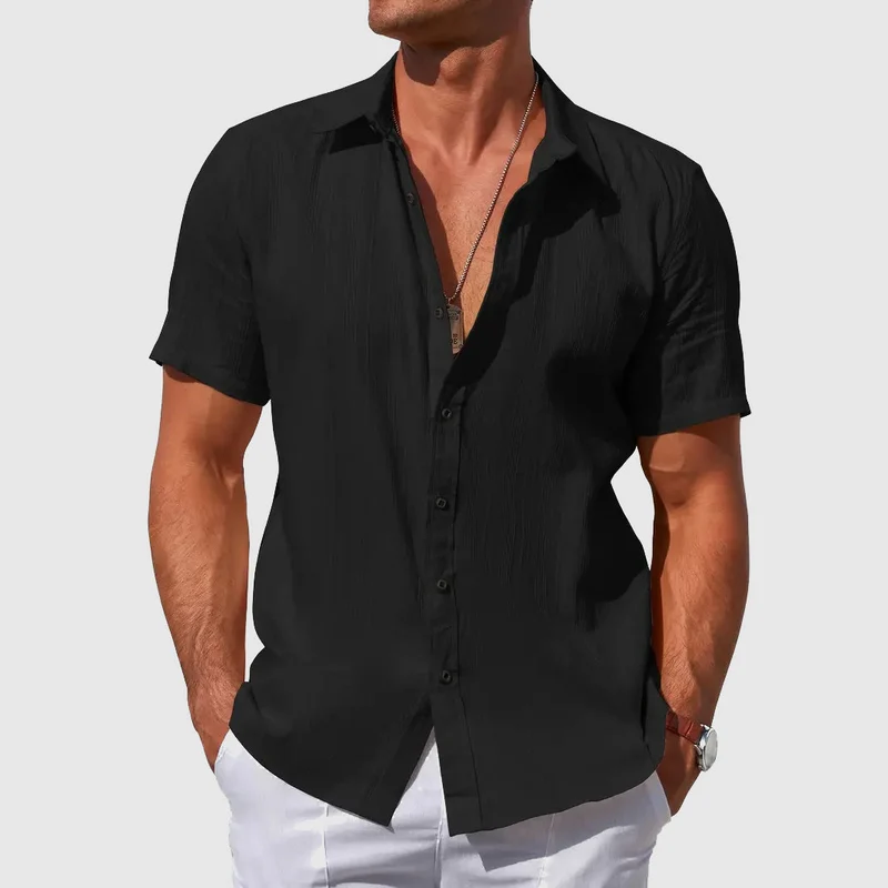 Caius | Herren Kurzarmhemd Regular Fit Freizeithemd