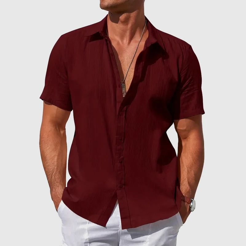 Caius | Herren Kurzarmhemd Regular Fit Freizeithemd