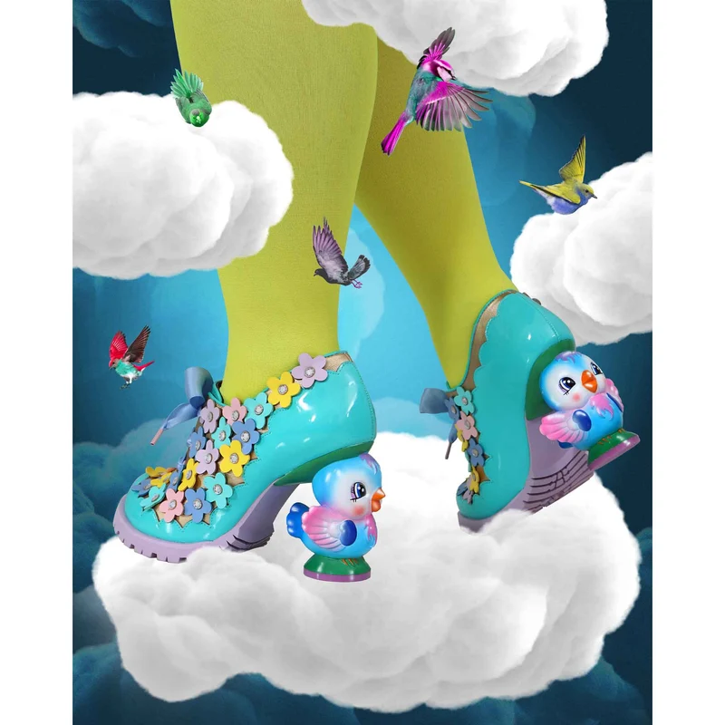 Irregular Choice Damen Birdadette High Heel - Blau